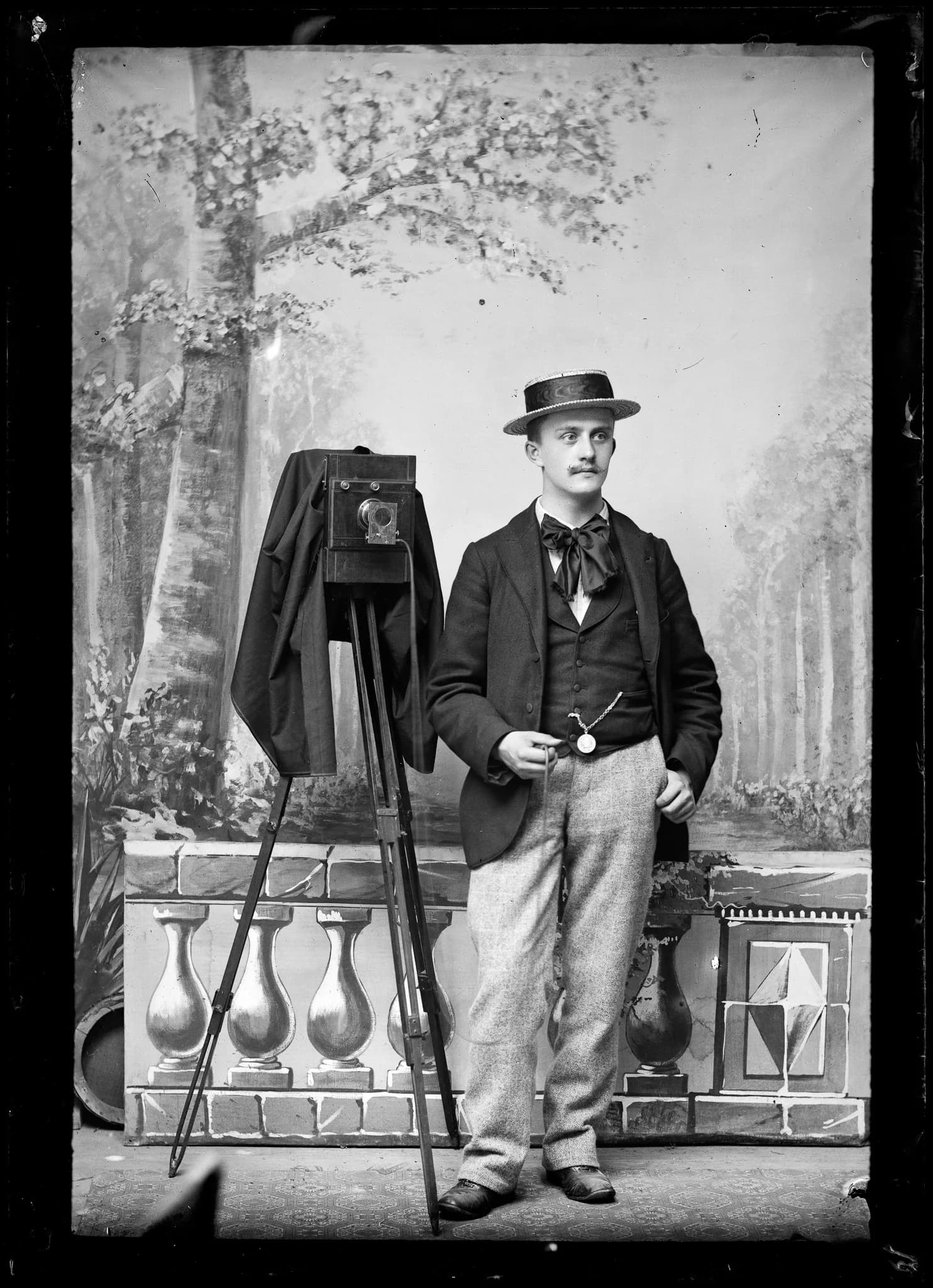 Autoportrait d’Émile Schall, 1890