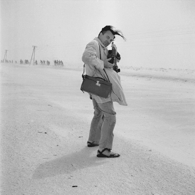 Roger Schall derrière son appareil photo